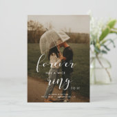 永遠に素敵なリングを持ってシンプルいるエレガントと 案内状 (スタンド正面)