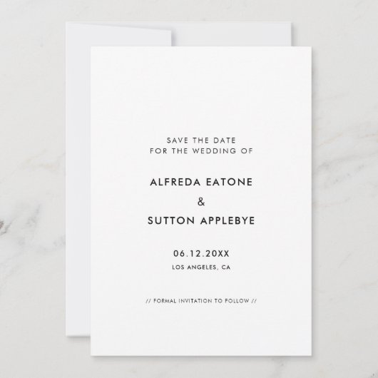 永遠に素敵なリングを持ってシンプルいるエレガントと 案内状 (裏面)