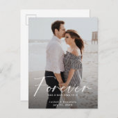 永遠に素敵なリングフォト婚約モダンSa 案内ポストカード (正面/裏面)