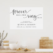 永遠に素敵な響きの婚約発表ポスター ポスター (キッチン)