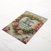 永遠に結婚の記念日 箔招待状 (回転した状態)