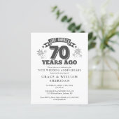 永遠に結婚 70周年記念写真招待状 (スタンド正面)