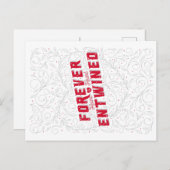 永遠に絡み合う/バレンタインデーのはがき シーズンポストカード (正面/裏面)