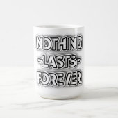 永遠に続く何もカスタマイズ可能なクラシック黒 コーヒーマグカップ (中央)