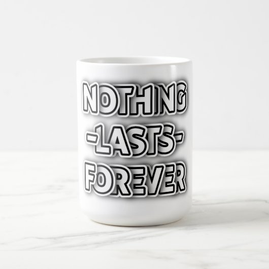 永遠に続く何もカスタマイズ可能なクラシック黒 コーヒーマグカップ (中央)