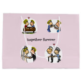 永遠に続く可愛い夫婦おもしろい漫画 ラージペーパーバッグ (裏面)