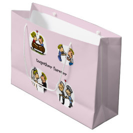 永遠に続く可愛い夫婦おもしろい漫画 ラージペーパーバッグ
