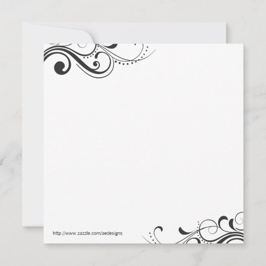 永遠に続く愛ウェディングシャワーの招待状 招待状 (裏面)