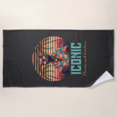 永遠に続く熱帯性猫態度 ビーチタオル (正面)