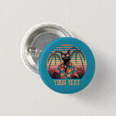 永遠に続く熱帯性猫態度 缶バッジ (正面&裏面)