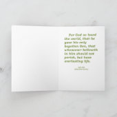 永遠に続く生命クリスマスジョン3-16 シーズンカード (内部)