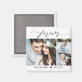 永遠に編集可能なカラー日付のフォトマグネットを保存 マグネット (正面/裏面)