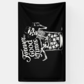 永遠に良い時間おかしいハロウィーンスカル 横断幕 (縦)