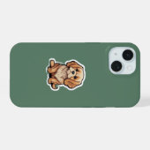 永遠に若いゴールデンレトリバー記念iPhone iPhone 15ケース (裏面横)