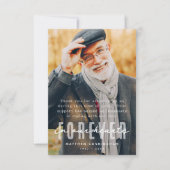 永遠に記念撮影ハートモダン写真 サンキューカード (正面)