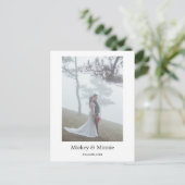 永遠に記憶される オーダーメイド ウェディング フォト ポストカード (スタンド正面)
