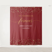 永遠に誓う ウェディングバックドロップ タペストリー (正面)