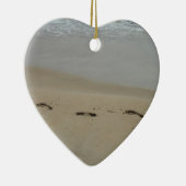 永遠に足跡を残す砂のオーナメント セラミックオーナメント (右)