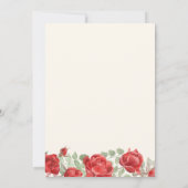 永遠に開花:ロマンチックな結婚式招待状 招待状 (裏面)