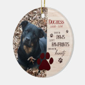 永遠に離れないペット記念碑 セラミックオーナメント (左)