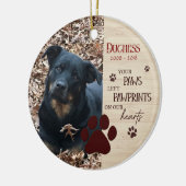 永遠に離れないペット記念碑 セラミックオーナメント (左)