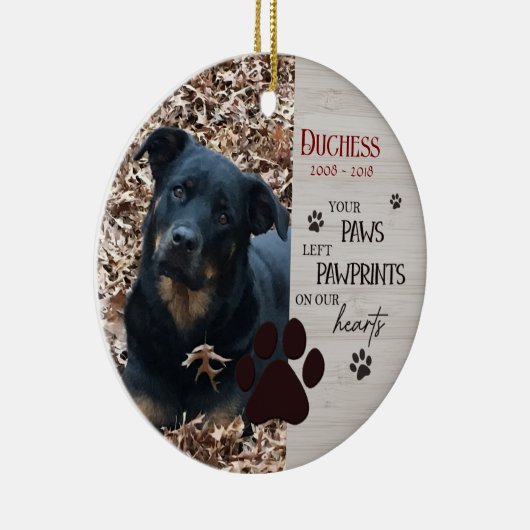 永遠に離れないペット記念碑 セラミックオーナメント (右)