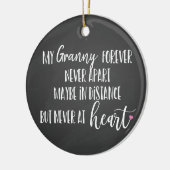 永遠に離れない祖母を愛する セラミックオーナメント (左)