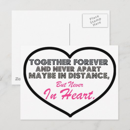 永遠に離れない…..... ポストカード (正面/裏面)