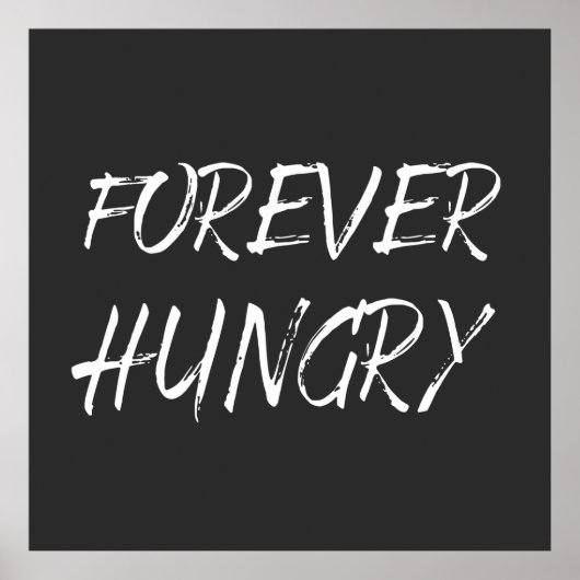 永遠に飢えたダイエット食品廃棄物 ポスター (正面)