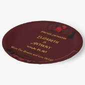 永遠に魅了さ結婚れた ペーパープレート (アングル)