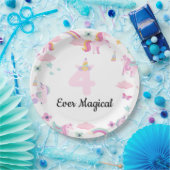 永遠に魔法のような、ユニコーンの誕生日、虹 ペーパープレート (パーティー)