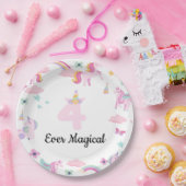 永遠に魔法のような、ユニコーンの誕生日、虹 ペーパープレート (パーティー)