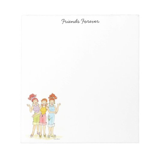 永遠に3人の友人 ノートパッド (正面)