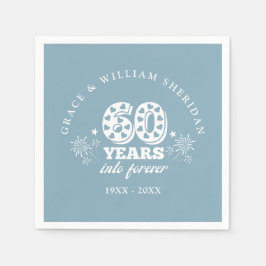 永遠に60周年結婚を迎える スタンダードカクテルナプキン