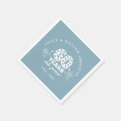 永遠に60周年結婚を迎える スタンダードカクテルナプキン (角)