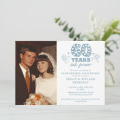 「永遠に60周年」結婚記念日写真 招待状 (スタンド正面)