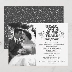 永遠に70周年 結婚記念日写真 招待状