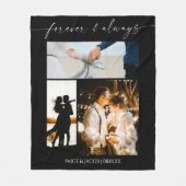 永遠に & いつも モダンな写真 コラージュ フリースブランケット (正面)