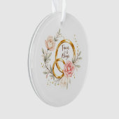 永遠に & いつも - ロマンチックな結婚指輪アート オーナメント (正面)