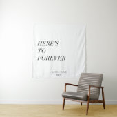 永遠に - 名前と日付をカスタマイズ可能 タペストリー (インサイチュ)