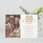 永遠に　５０周年結婚記念写真 招待状 (スタンド正面)