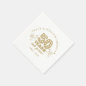 永遠に 50周年 結婚記念日 スタンダードカクテルナプキン (角)