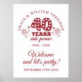 永遠にRuby 40th Anniversary Welcome Signへ ポスター (正面)