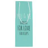 永遠のあなたと私のパーティー景品 ワインシャワーパーティー ワインギフトバッグ (正面)