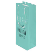 永遠のあなたと私のパーティー景品 ワインシャワーパーティー ワインギフトバッグ (正面アングル)