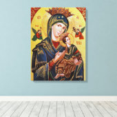 永遠のアイコンの我々の救済女性 キャンバスプリント (インサイチュ (ウッドフロア))