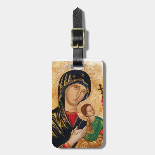 永遠のアイコ救済ンの女性 ラゲッジタグ (正面縦)