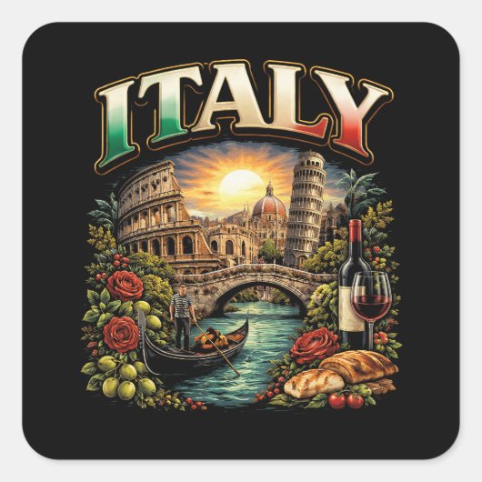 永遠のイタリア スクエアシール (正面)