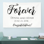 永遠のウェディングレセプションデコレーションバナー 横断幕 (トレードショー)