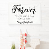 永遠のウェディングレセプションデコレーションバナー 横断幕 (インサイチュ)